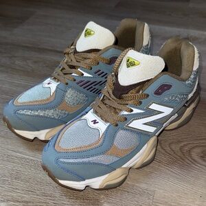 New Balance Blue and Tan Sneakers